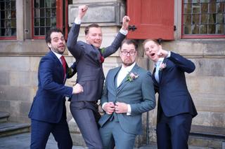 tijdens de bruiloft van Annika en Jos in Delft